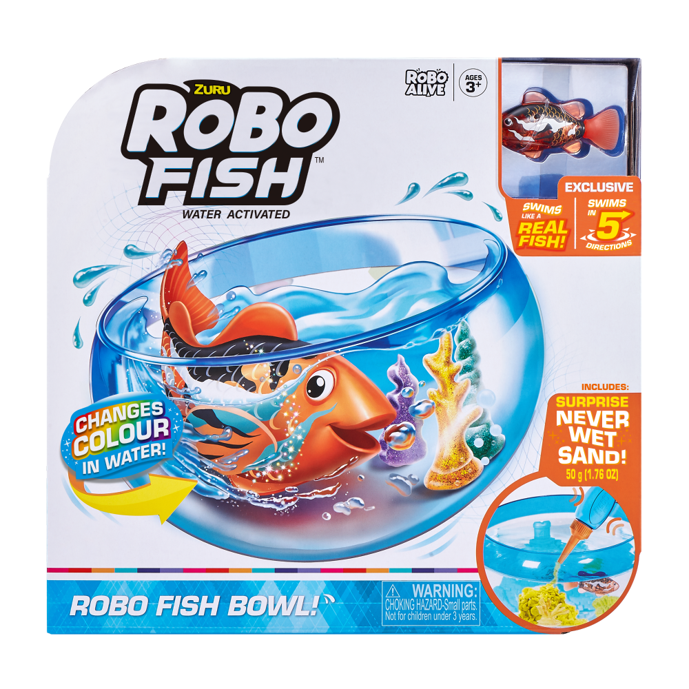 slide 1 of 5, ZURU Robo Fish And Fish Bowl Playset, 1 ct