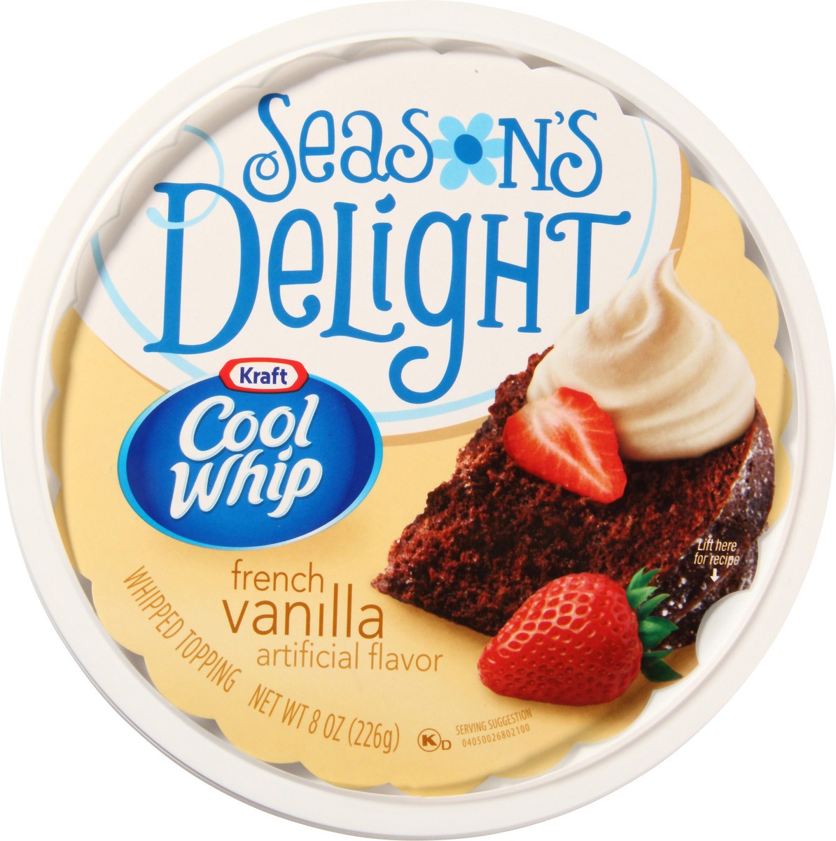 slide 5 of 11, COOL WHIP Season's Delight French Vanilla Whipped Topping-Frozen 8 oz. Plastic Tub, 8 oz