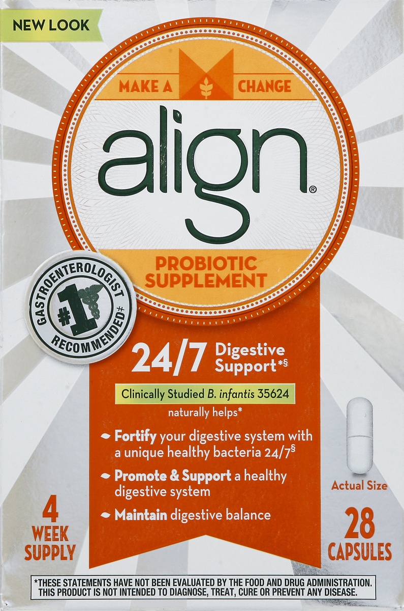 slide 4 of 5, Align Probiotic , 28 ct