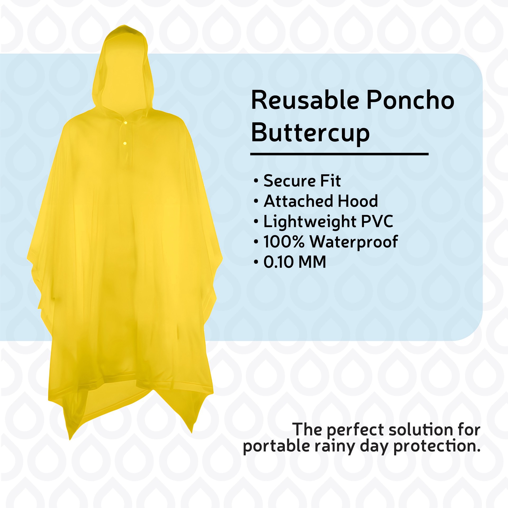 slide 2 of 6, Rainbrella Rain Pancho- One Size, One Size