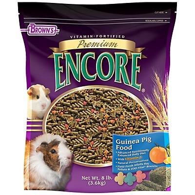 slide 1 of 1, Brown's Premium Encore Guinea Pig Food, 8 lb