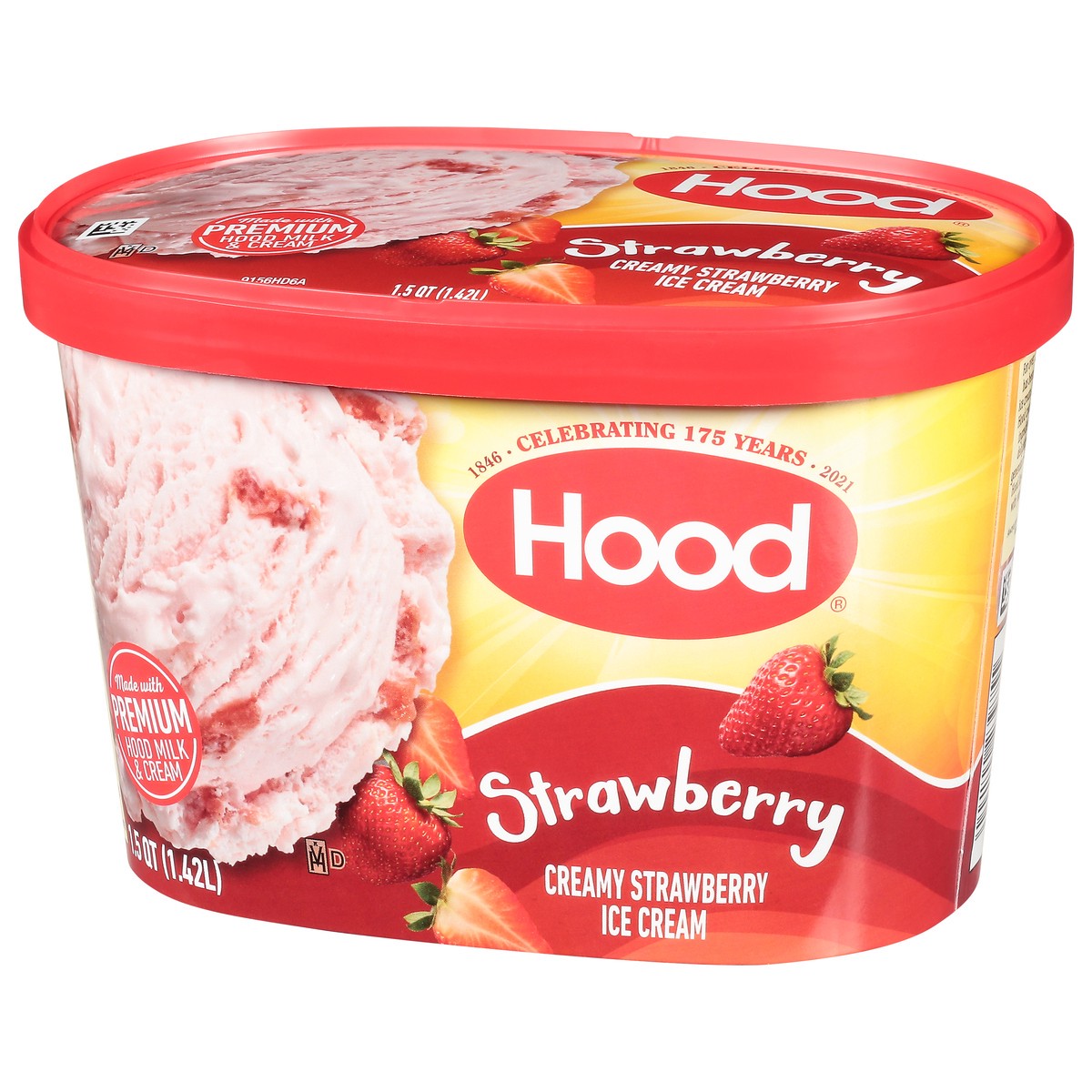 slide 6 of 11, Hood Strawberry Ice Cream, 1.5 Quarts, 1.5 qt