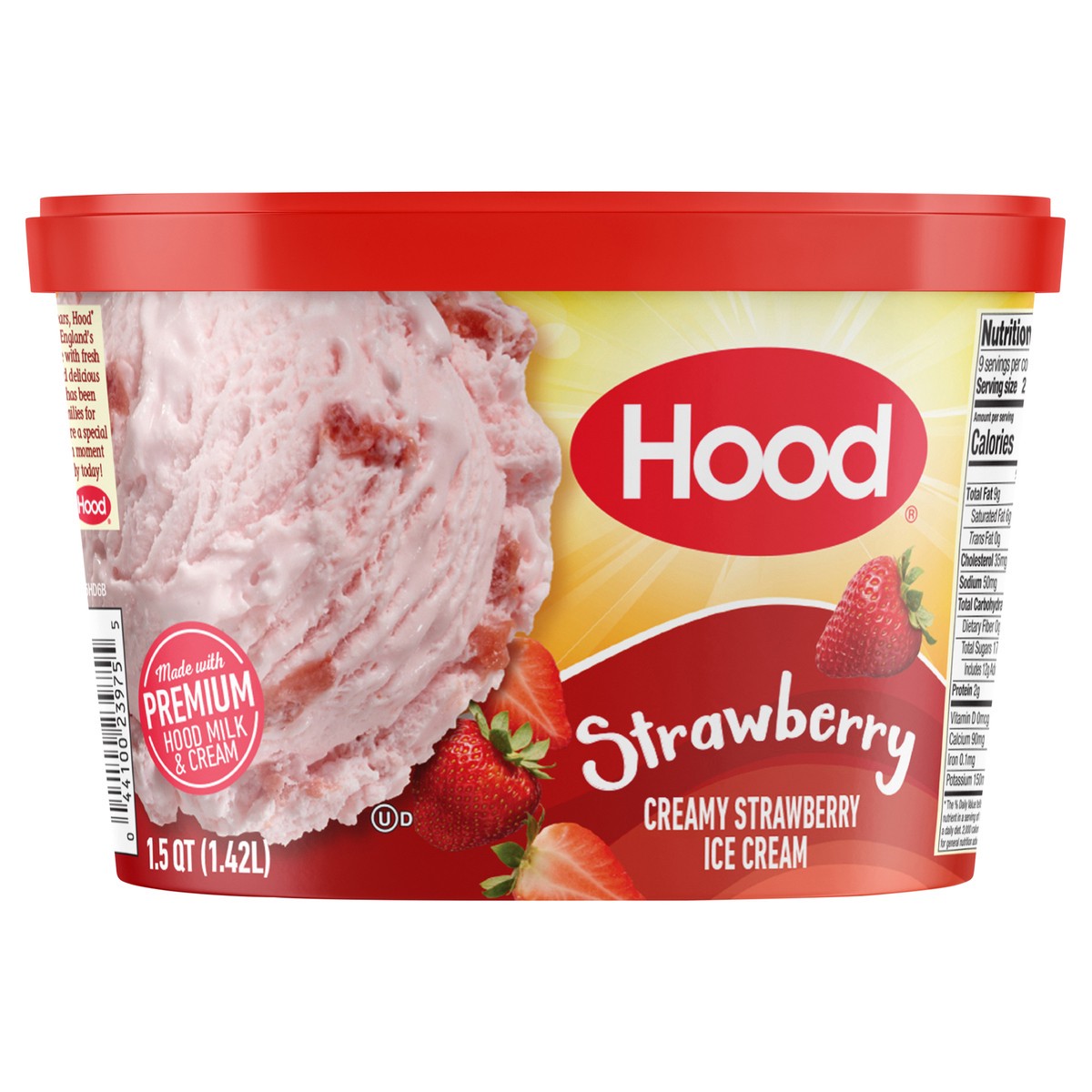 slide 1 of 11, Hood Strawberry Ice Cream, 1.5 Quarts, 1.5 qt