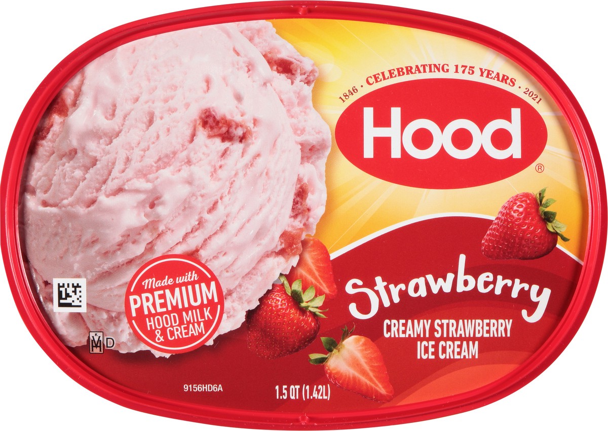 slide 10 of 11, Hood Strawberry Ice Cream, 1.5 Quarts, 1.5 qt