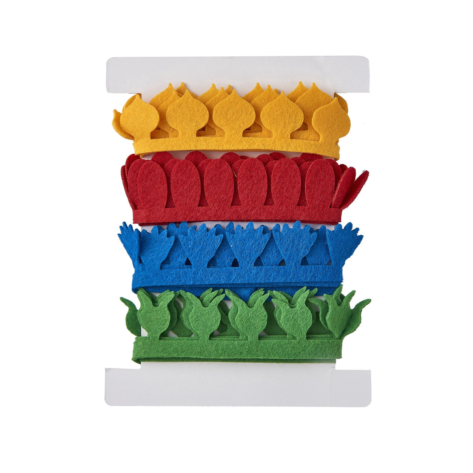 slide 3 of 4, Felt Ribbon Flower Craft Kit By Creatology, makes 4 flowers