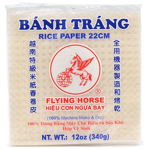 slide 1 of 1, Flying Horse Rice Paper-square-22cm, 340 gram