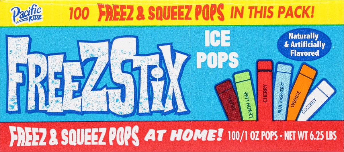 slide 6 of 13, Pacific Kidz Freezstix Ice Pops 100 - 1 oz Pops, 100 ct