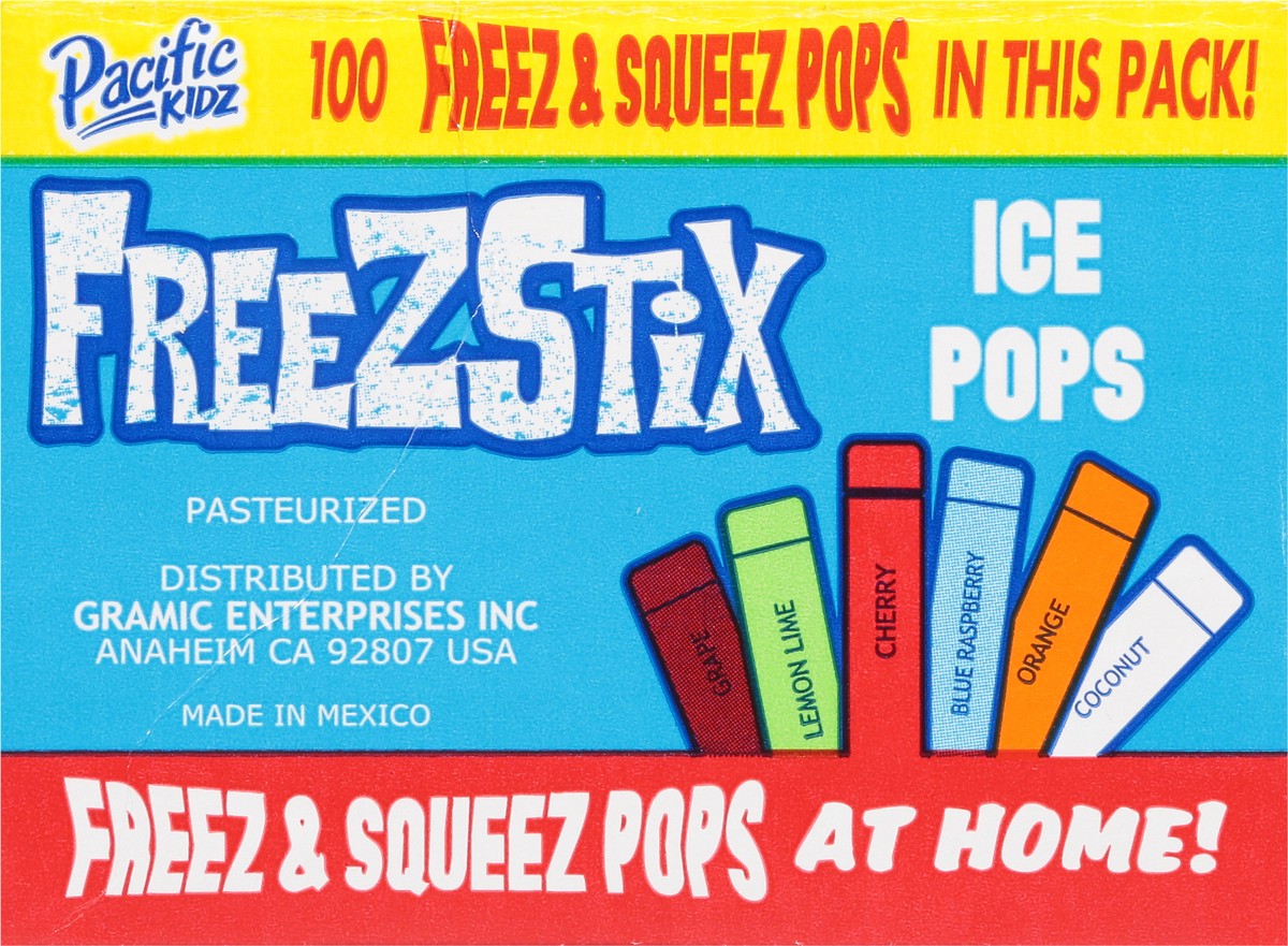 slide 2 of 13, Pacific Kidz Freezstix Ice Pops 100 - 1 oz Pops, 100 ct