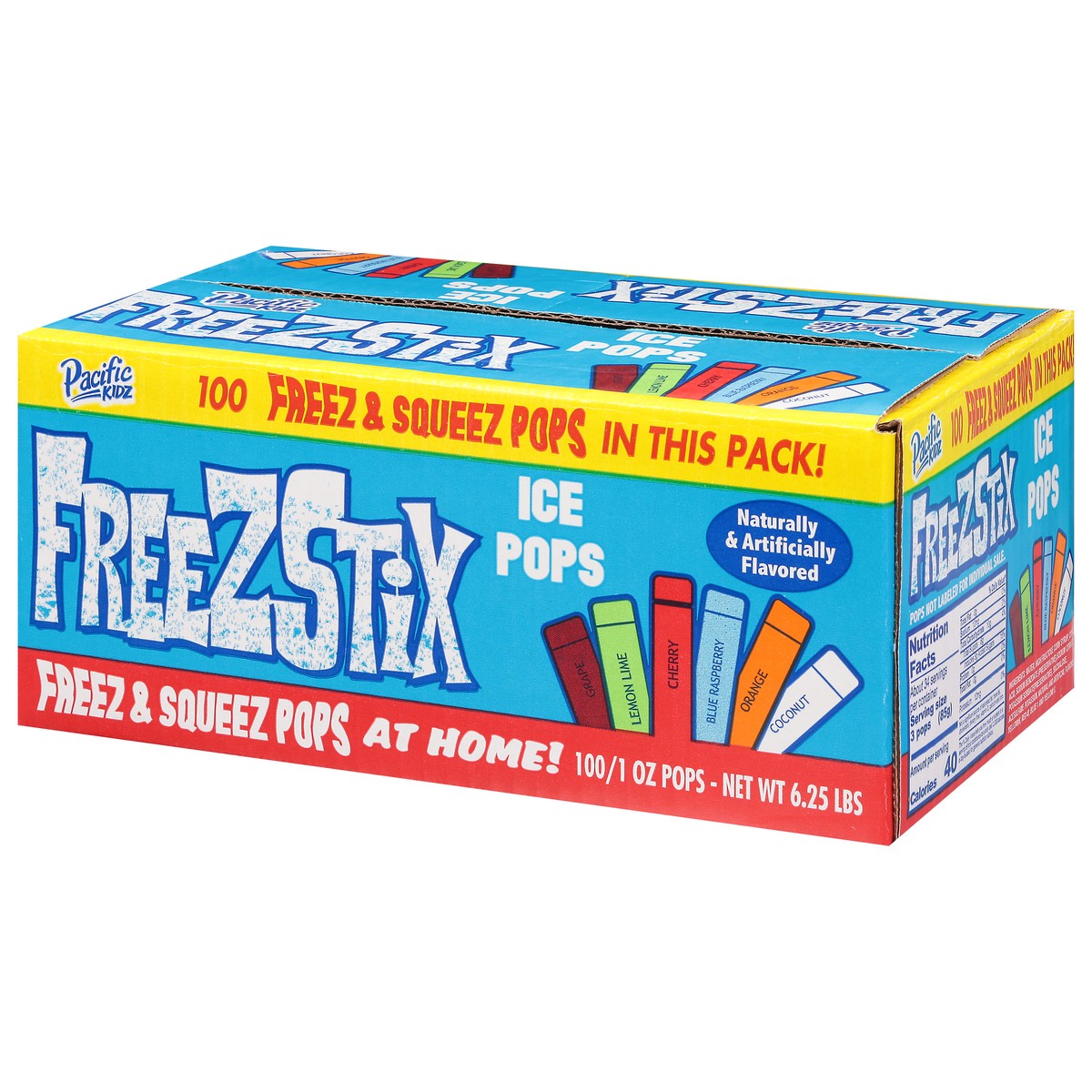 slide 4 of 13, Pacific Kidz Freezstix Ice Pops 100 - 1 oz Pops, 100 ct