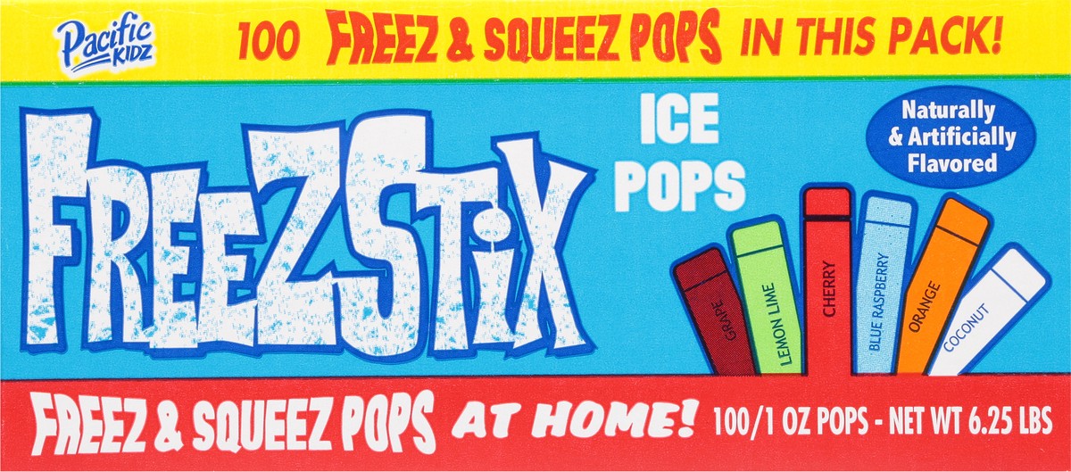 slide 5 of 13, Pacific Kidz Freezstix Ice Pops 100 - 1 oz Pops, 100 ct