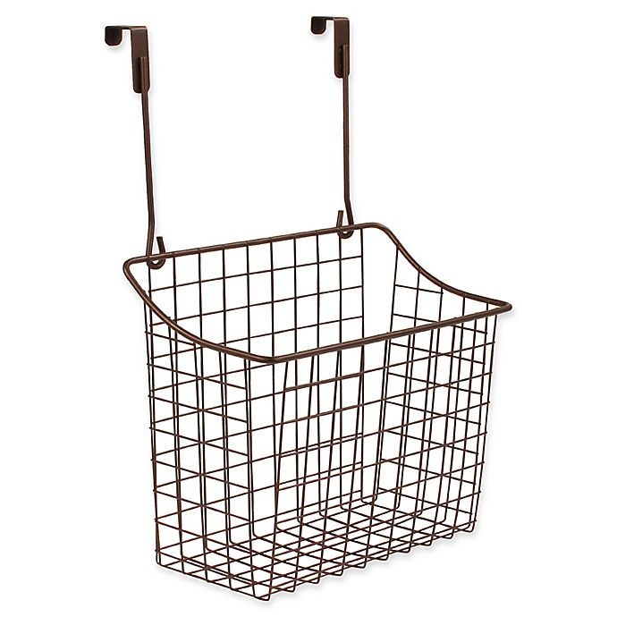 slide 1 of 1, Spectrum Steel Grid Large Over-the-Door Basket - Bronze, 1 ct