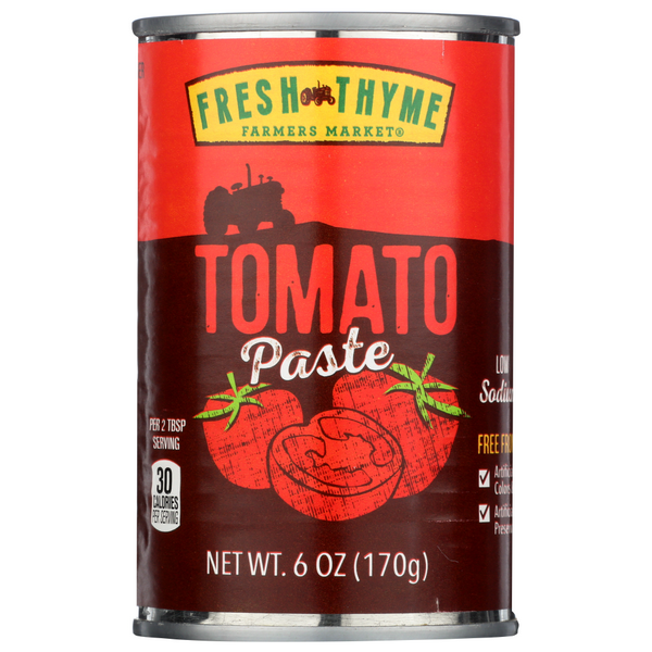 slide 1 of 1, Fresh Thyme Tomato Paste, 6 oz