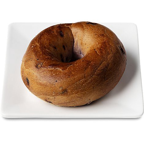 slide 1 of 1, Bakery Fresh Blueberry Bagel - Each (available between 6 AM to 2 PM), 1 ct
