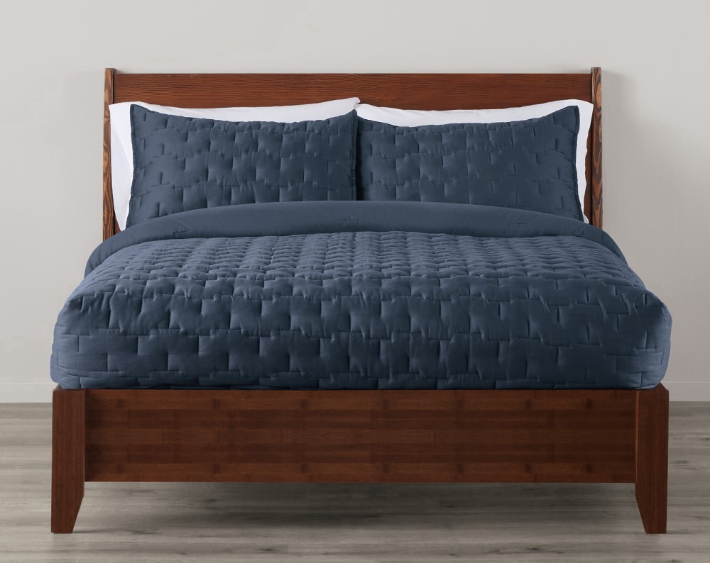 slide 1 of 1, Modavari Three Piece Comforter Set King - Blue, King Size