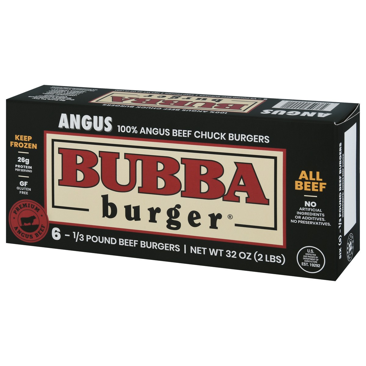 slide 3 of 9, BUBBA Burger Angus Burgers 6 Each, 6 ct