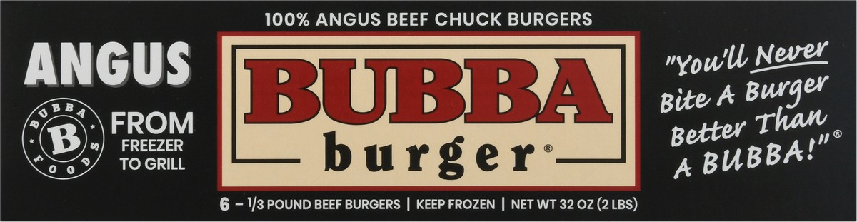 slide 4 of 9, BUBBA Burger Angus Burgers 6 Each, 6 ct