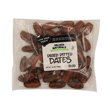 slide 1 of 1, Valued Natural Dried Pitted Dates, 10 oz
