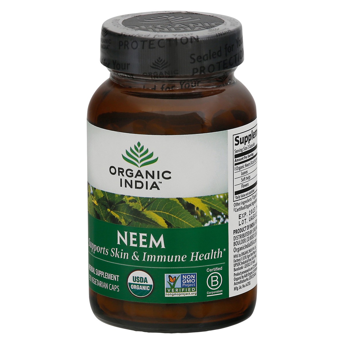 slide 8 of 12, Organic India Vegetarian Caps Neem 90 ea, 90 ct