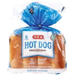H-E-B Bake Shop Enriched Hot Dog Buns
