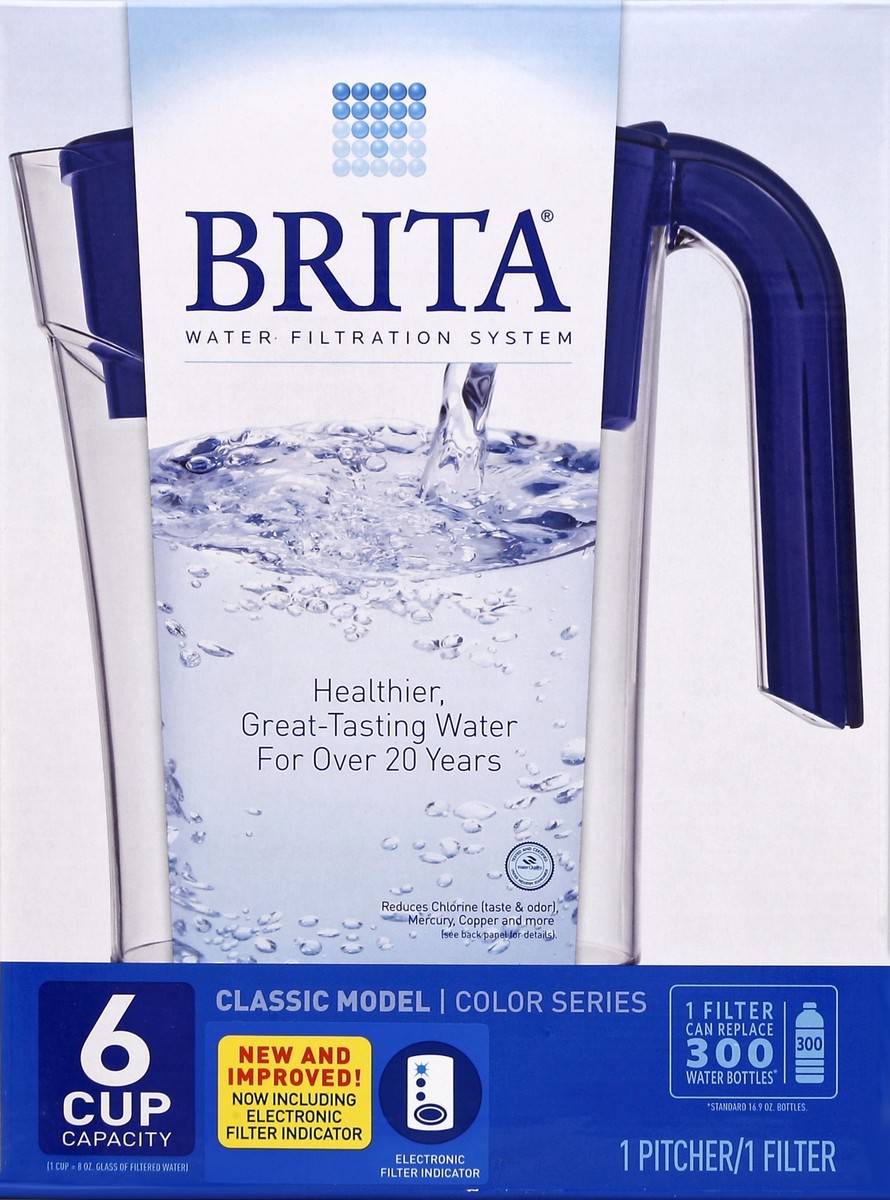 slide 4 of 5, Brita Water Filtration System Pitcher - Each, 1 ct