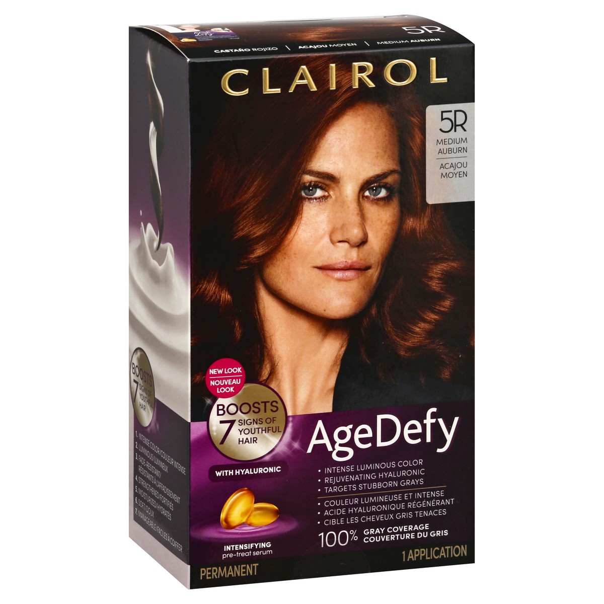 slide 2 of 9, Age Defy Medium Auburn Hair Color, 1 ct