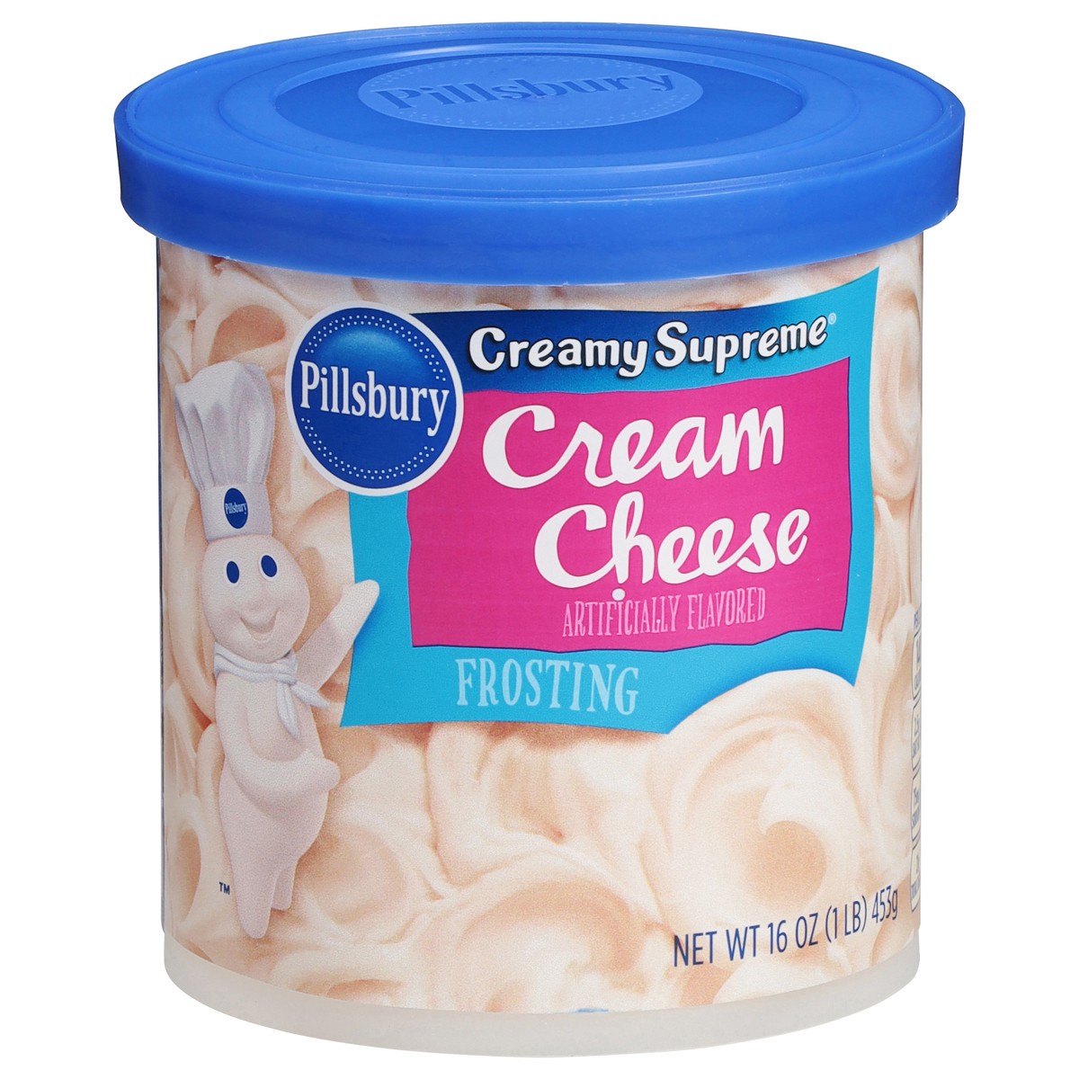 slide 8 of 9, Pillsbury Creamy Supreme Cream Cheese Frosting, 16 Oz Tub, 16 oz