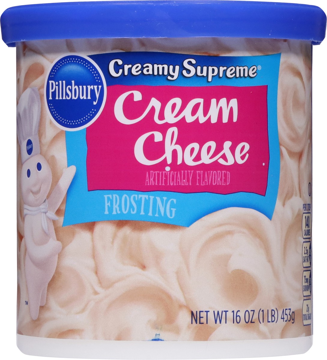 slide 4 of 9, Pillsbury Creamy Supreme Cream Cheese Frosting, 16 Oz Tub, 16 oz