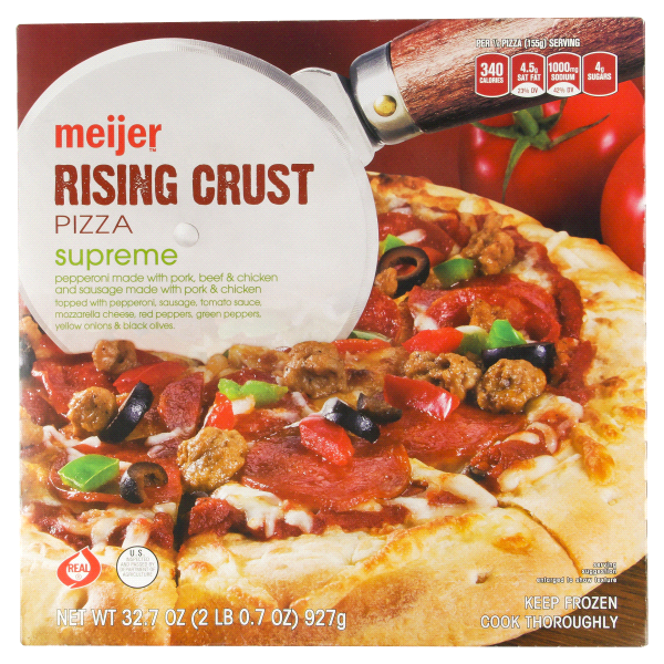 Meijer Rising Crust Supreme Pizza 327 Oz Shipt