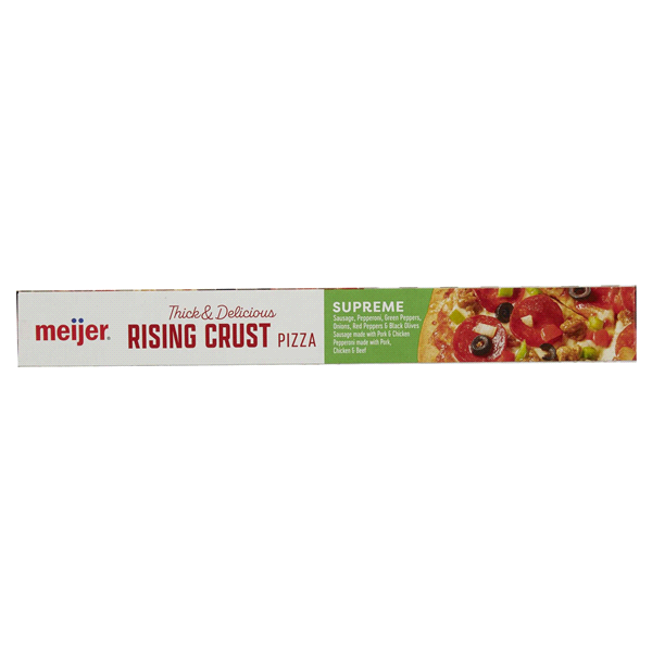 slide 16 of 29, Meijer Rising Crust Supreme Pizza, 32.7 oz
