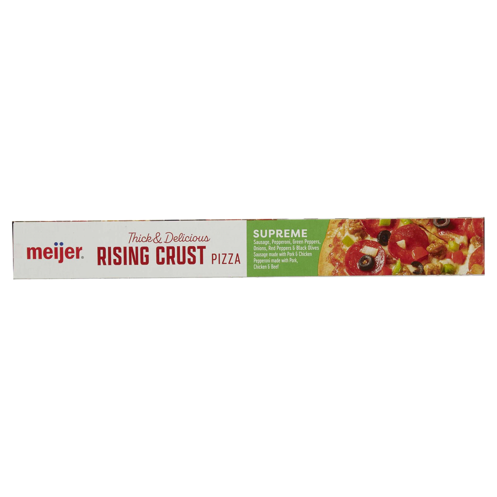 slide 17 of 29, Meijer Rising Crust Supreme Pizza, 32.7 oz