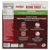 slide 19 of 29, Meijer Rising Crust Supreme Pizza, 32.7 oz