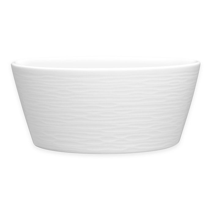 slide 1 of 1, Noritake White on White Swirl Round Fruit Bowl, 1 ct