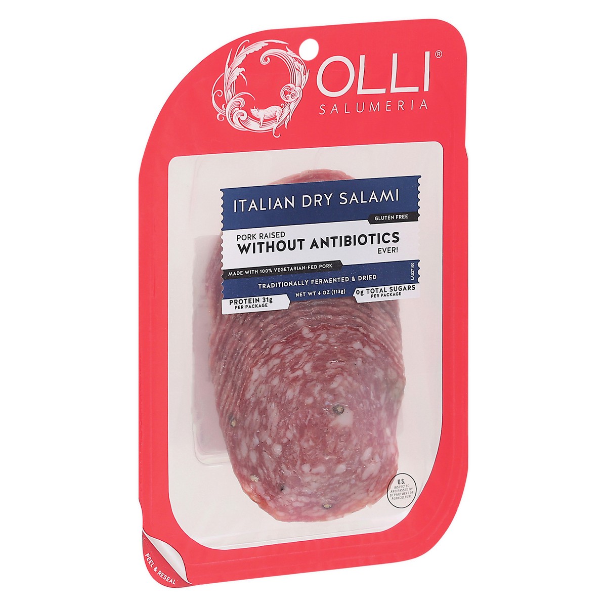 slide 3 of 9, Olli Salumeria Olli Salami Sliced Italian Dry, 1 ct