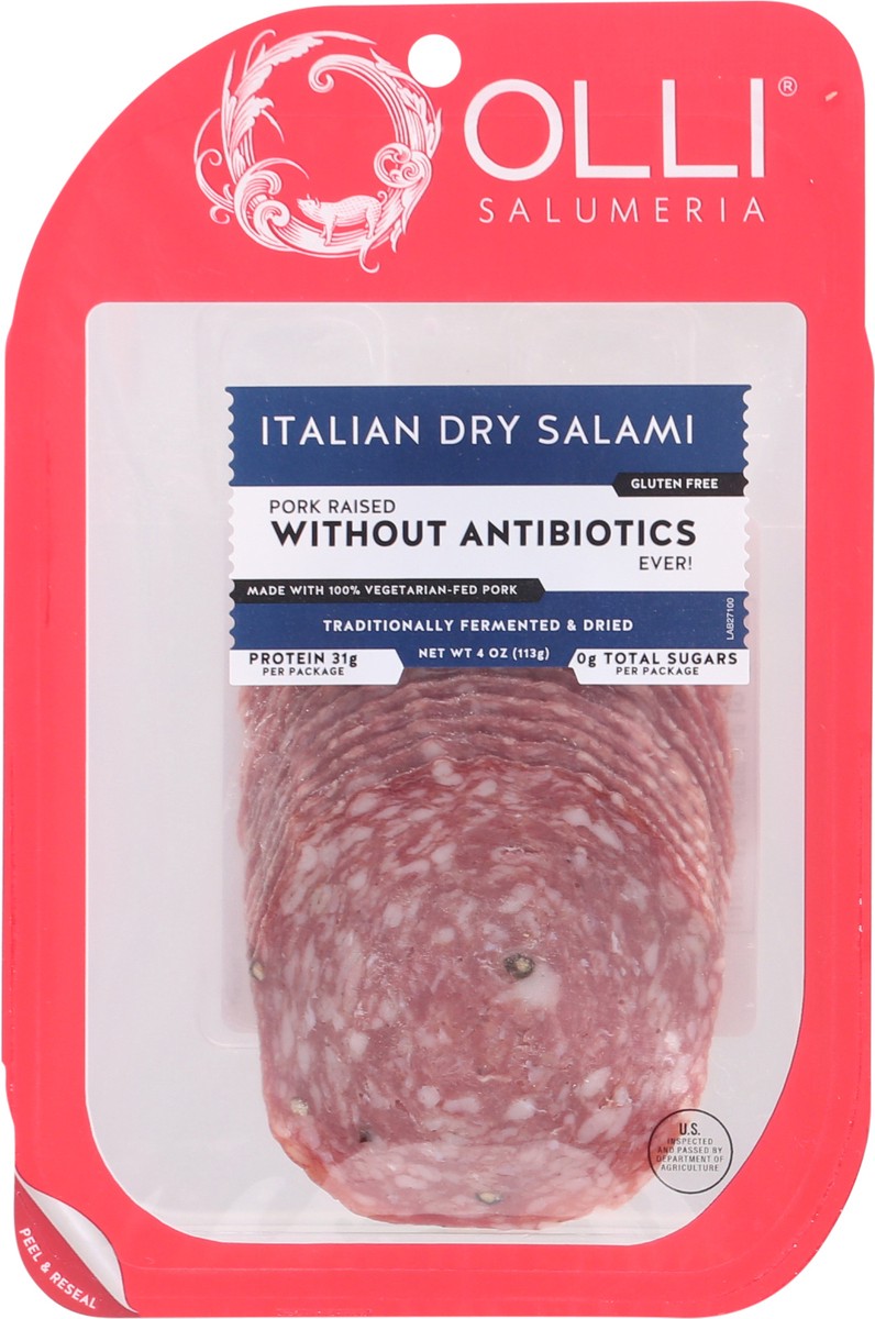 slide 2 of 9, Olli Salumeria Olli Salami Sliced Italian Dry, 1 ct