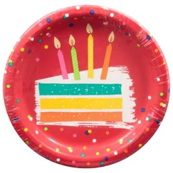 Party Creations Festive Cake Plates, 6.785 Inch, 8 ea