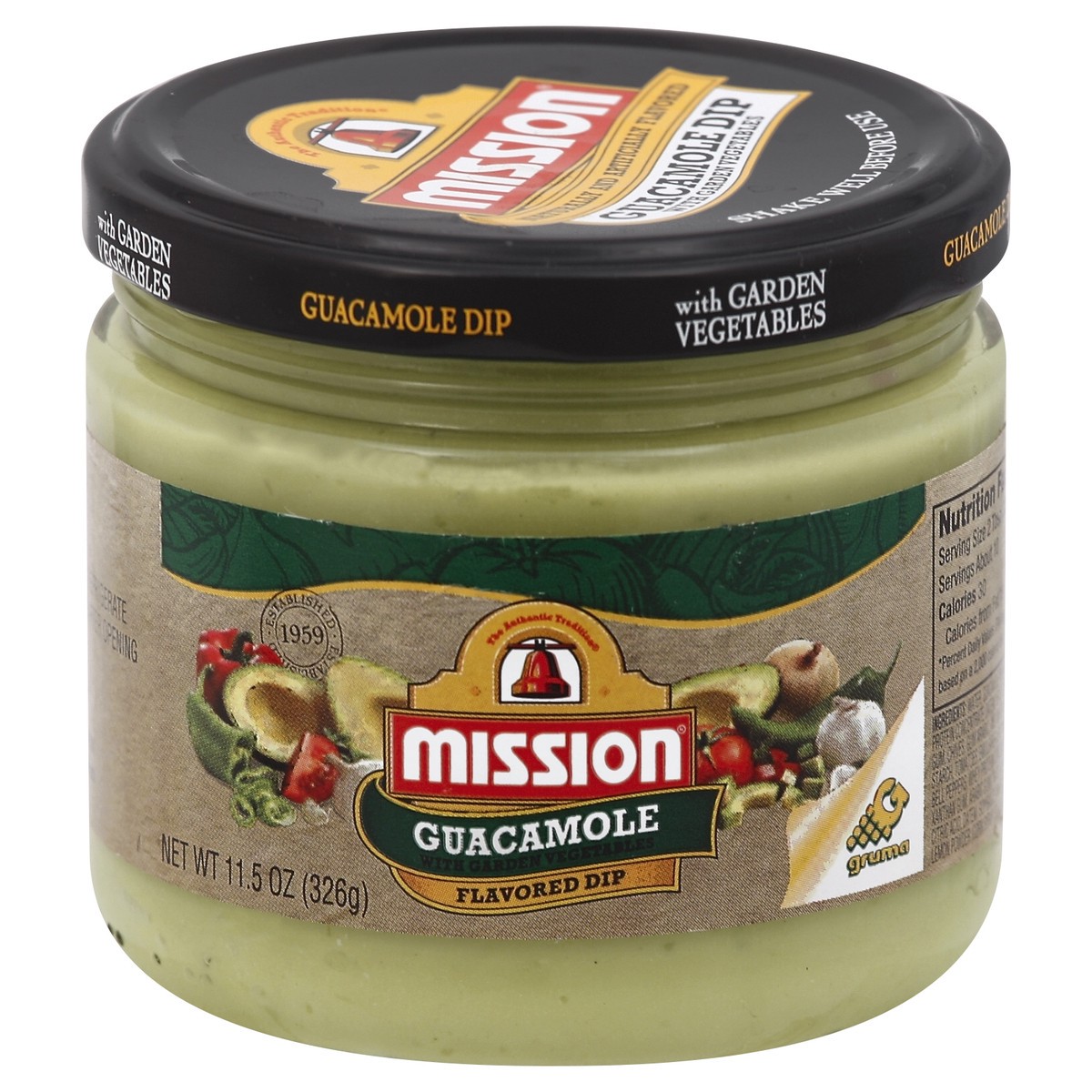 slide 3 of 3, Mission Guacamole Flavored Dip, 11.5 oz