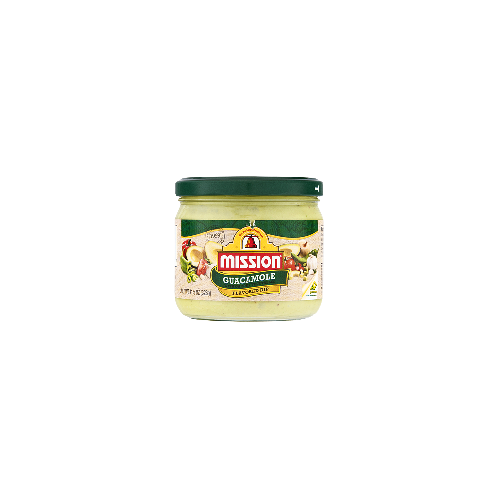 slide 1 of 3, Mission Guacamole Flavored Dip, 11.5 oz