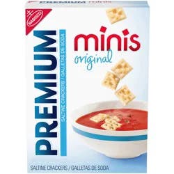 Premium Original Mini Saltine Crackers, Lunch Snacks, 11 oz