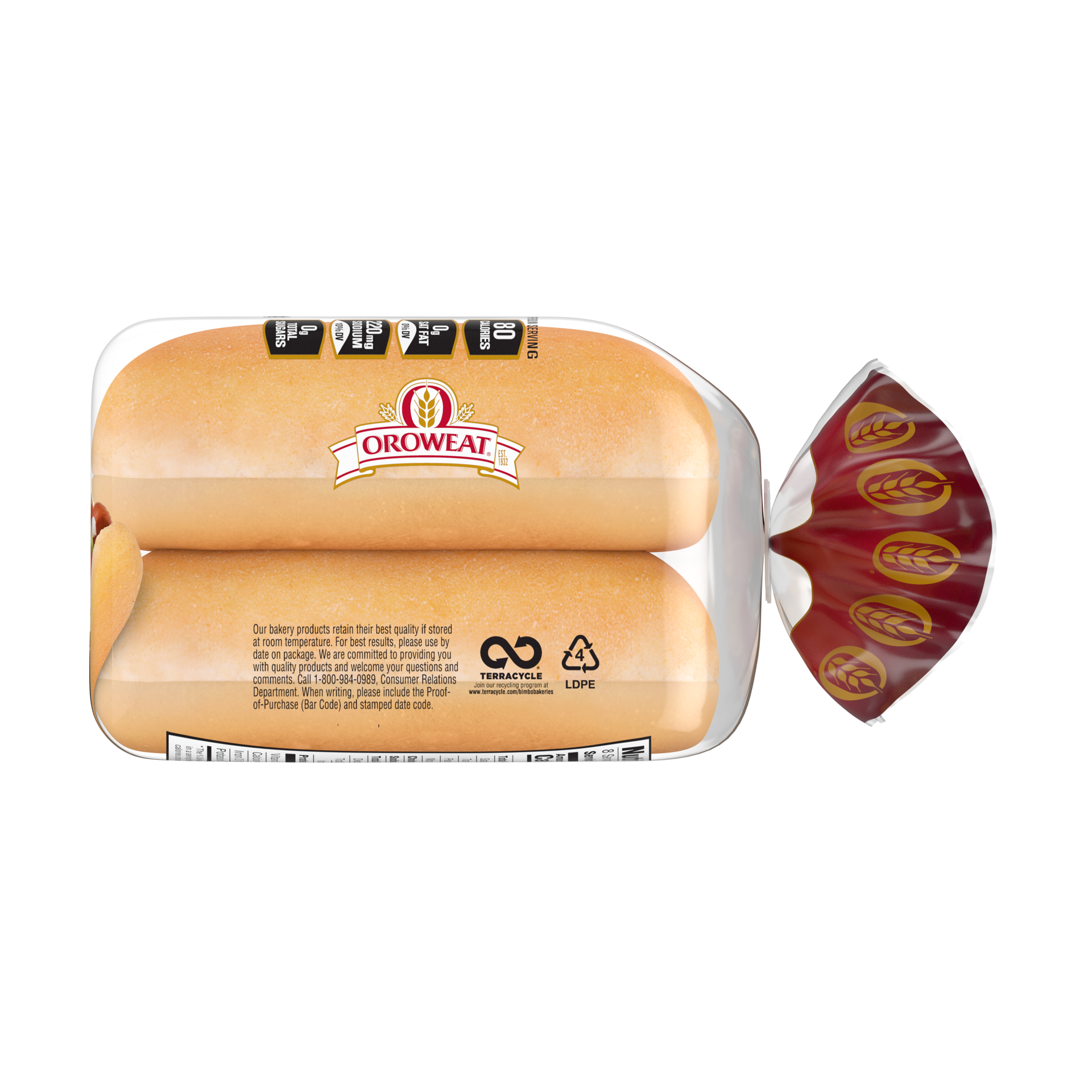 slide 4 of 5, Oroweat Keto Bread, 8 count, 12 oz, 8 ct