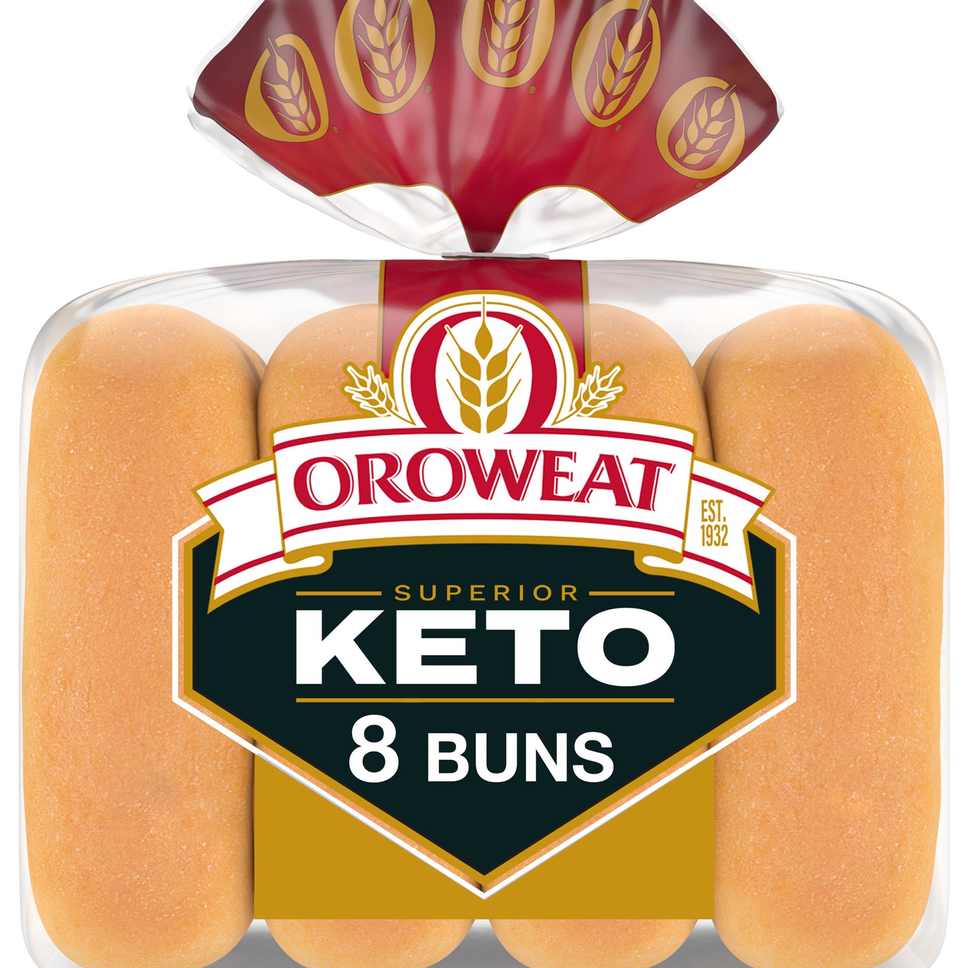 slide 1 of 5, Oroweat Keto Bread, 8 count, White Hot Dog Buns, 12 oz Bag, 8 ct