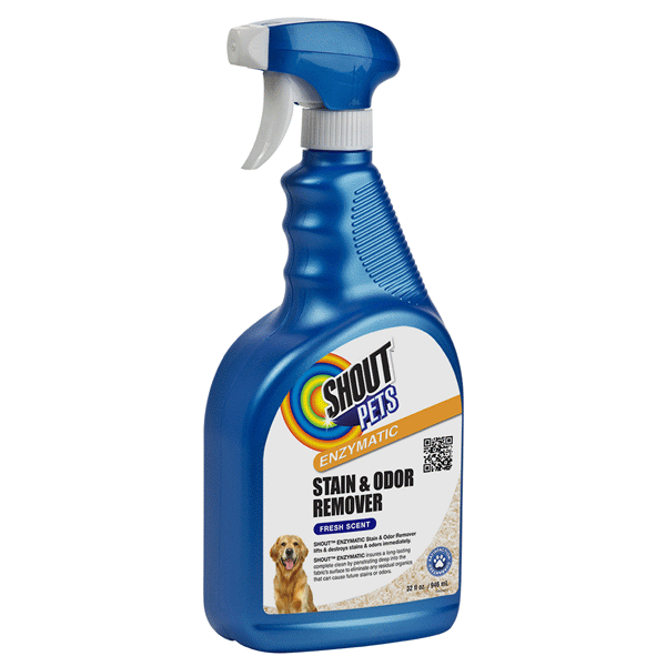 slide 1 of 1, Shout Pets Enzymatic Stain & Odor Remover, Fresh, 32 fl oz