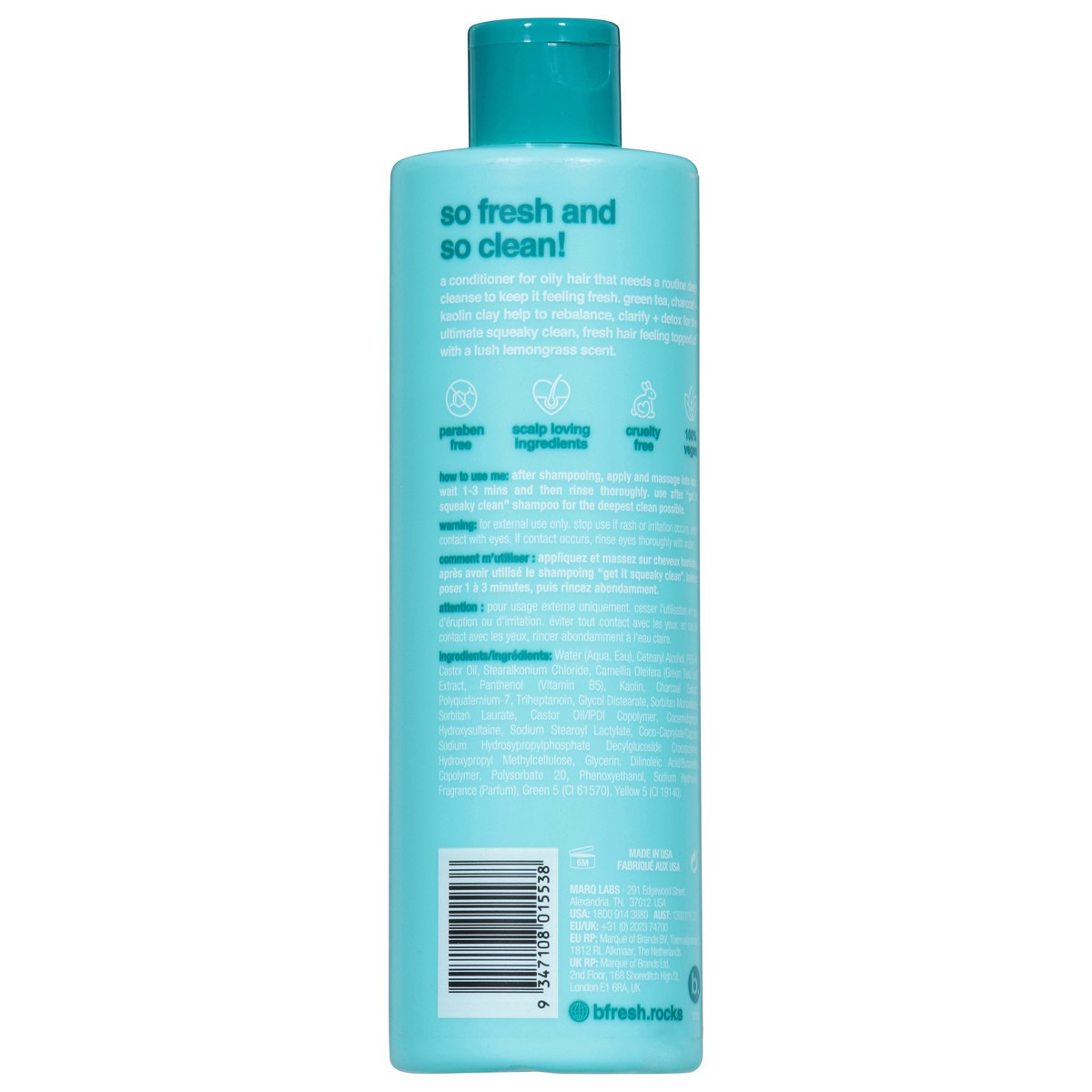 slide 12 of 14, b.fresh Deep Cleansing Lush Lemongrass Conditioner 12 fl oz, 12 oz