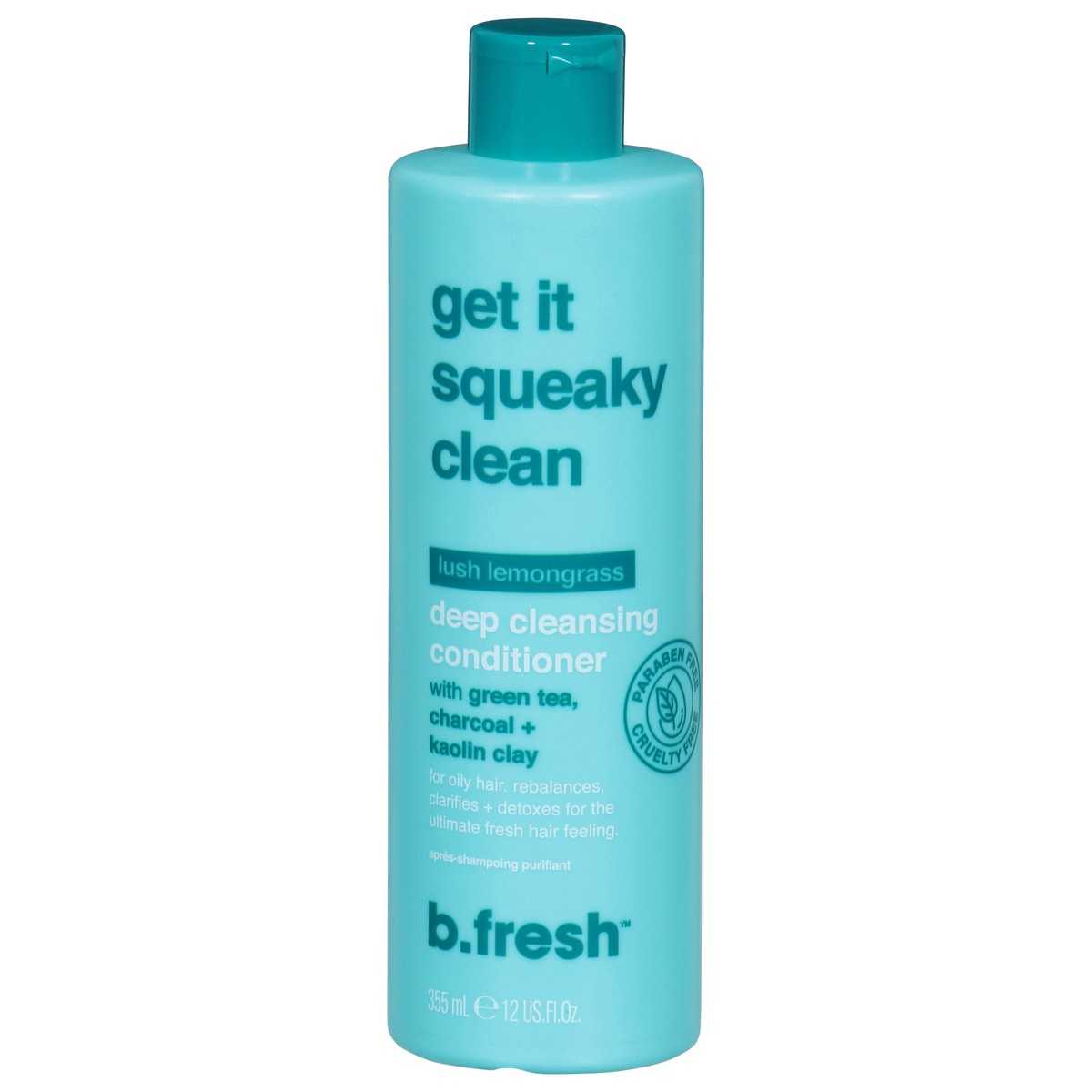 slide 1 of 14, b.fresh Deep Cleansing Lush Lemongrass Conditioner 12 fl oz, 12 oz