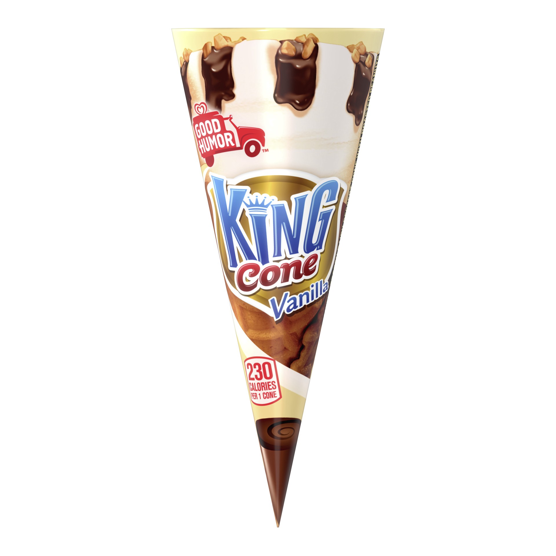 slide 1 of 3, Good Humor King Ice Cream Cone, 1 ct