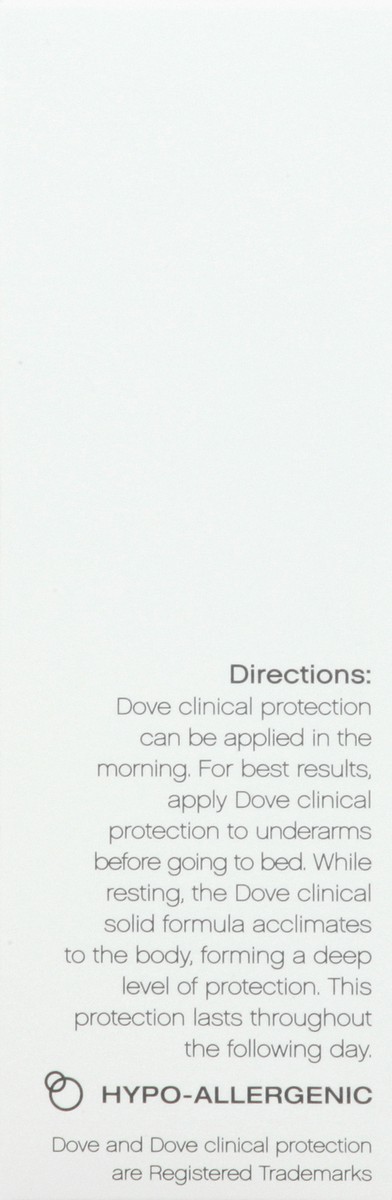 slide 6 of 9, Dove Clinical Protection Antiperspirant Deodorant Original Clean, 1.7 oz, 1.7 oz