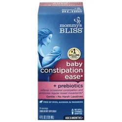 Mommy's Bliss Age 6 Months+ Baby Constipation Ease + Prebiotic 4 fl oz
