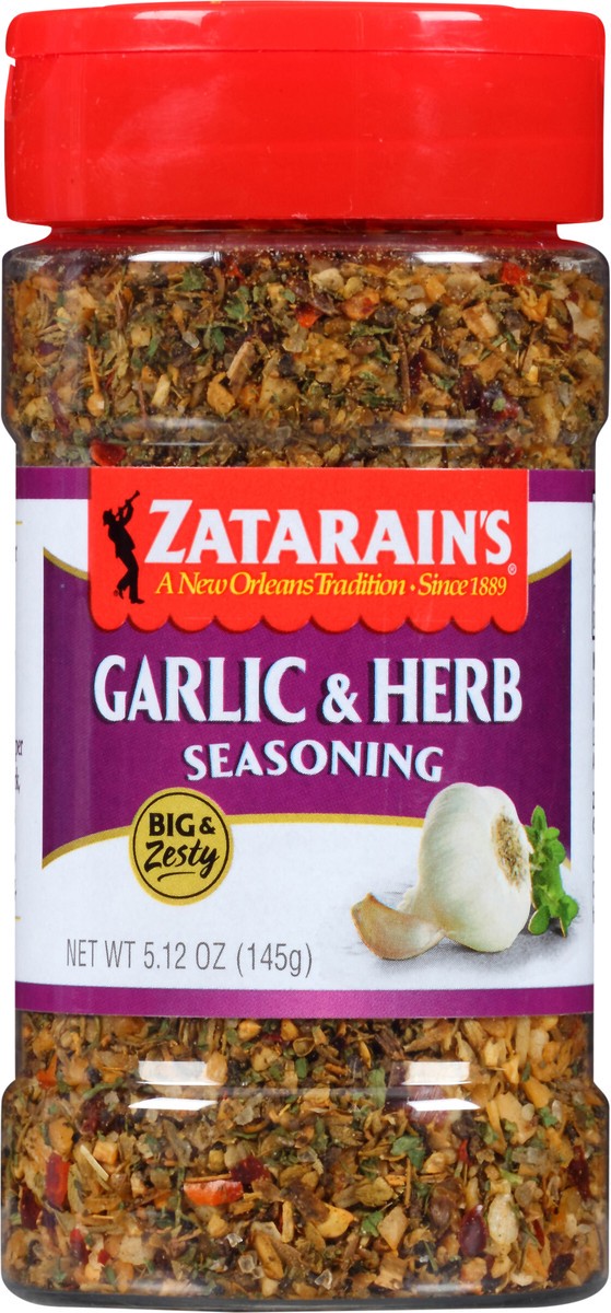 slide 10 of 11, Zatarain's Seasoning - Garlic & Herb, 5.12 oz