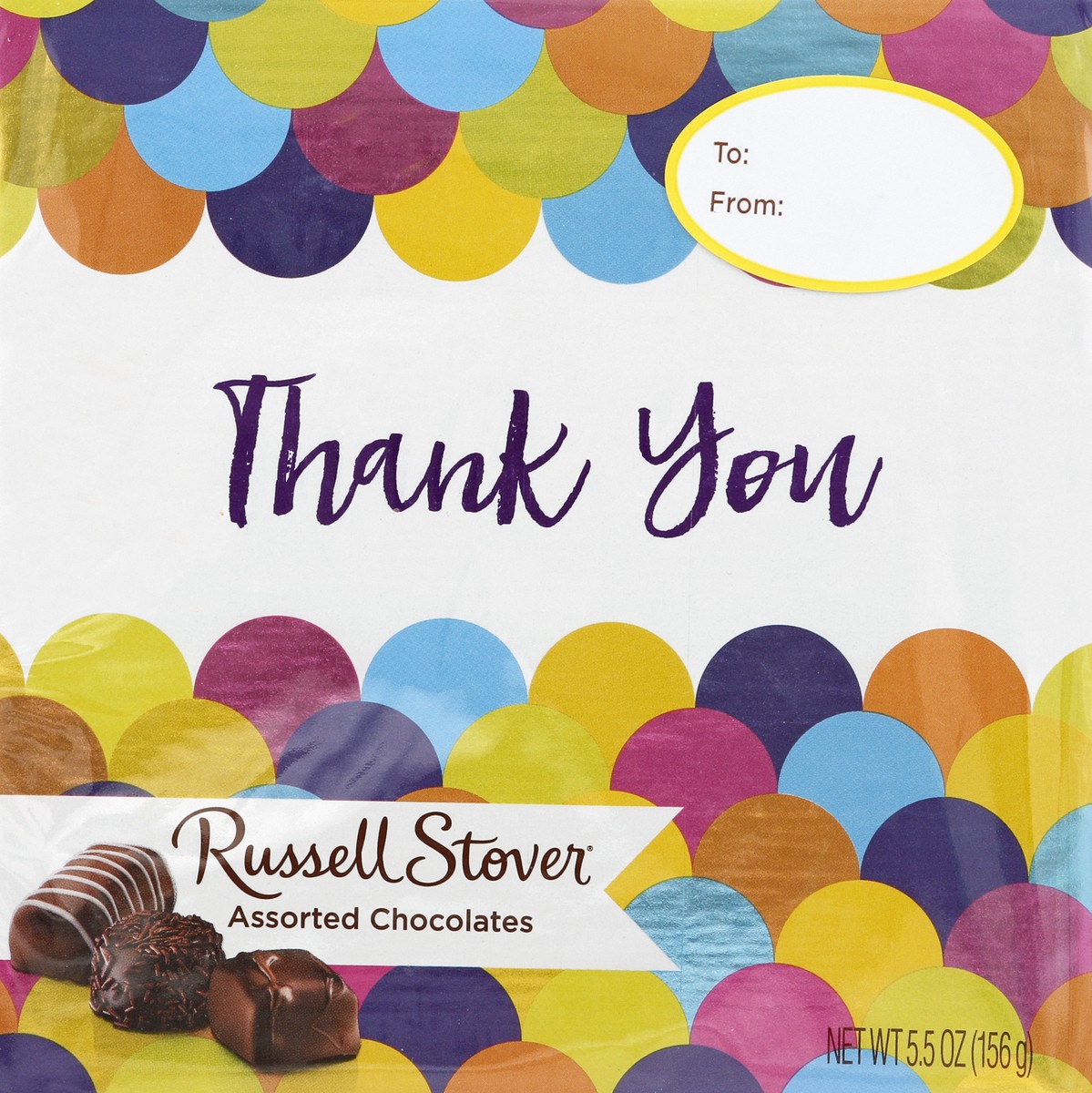 slide 3 of 4, Russell Stover Thank You Chocolate Square Box, 5.5 oz