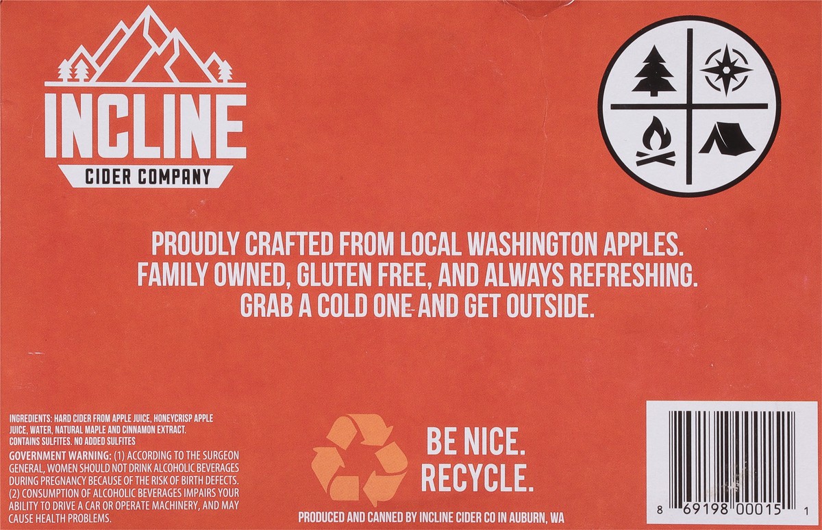 slide 7 of 11, Incline Cider Company Gluten Free Seasonal Release Pineapple Cider 6 - 12 fl oz Cans, 6 ct; 12 fl oz
