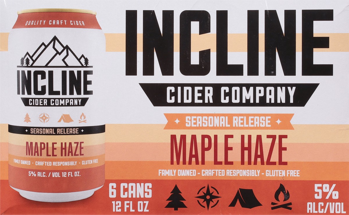 slide 10 of 11, Incline Cider Company Gluten Free Seasonal Release Pineapple Cider 6 - 12 fl oz Cans, 6 ct; 12 fl oz
